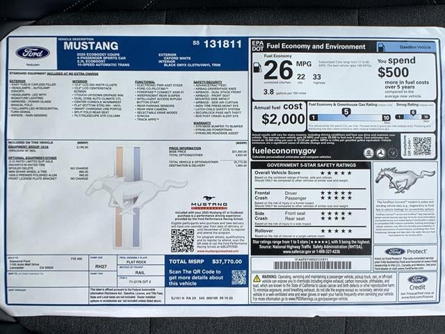 2025 Ford Mustang EcoBoost Fastback