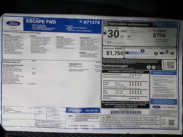 2025 Ford Escape ST-Line FWD