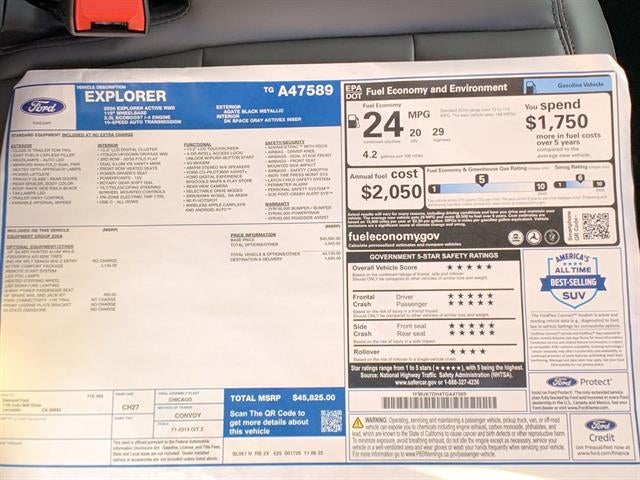 2026 Ford Explorer Active w/200A Pkg RWD