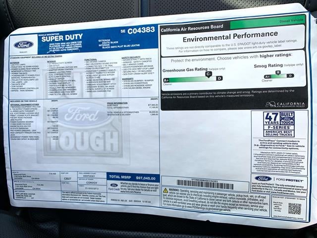 2025 Ford Super Duty F-250 SRW Platinum 4WD Crew Cab 6.75' Box