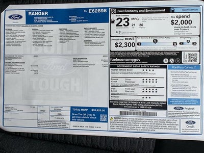 2025 Ford Ranger XL 2WD SuperCrew 5' Box