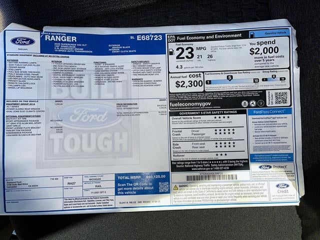 2025 Ford Ranger XLT 2WD SuperCrew 5' Box
