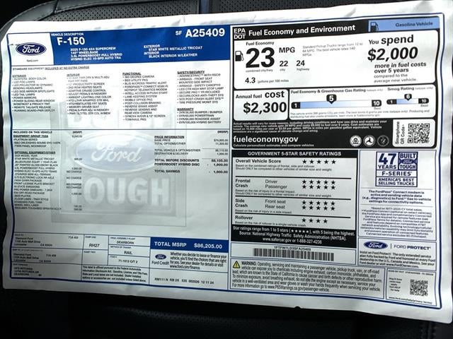 2025 Ford F-150 Platinum 4WD SuperCrew 5.5' Box