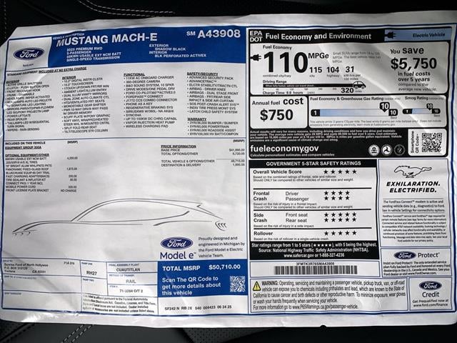 2025 Ford Mustang Mach-E Premium RWD