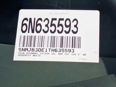 2026 Hyundai Tucson SEL FWD