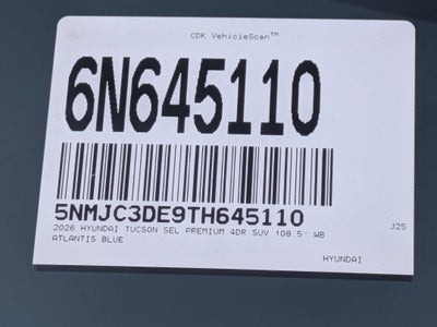 2026 Hyundai Tucson SEL Premium FWD