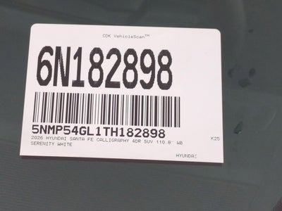 2026 Hyundai Santa Fe Calligraphy FWD