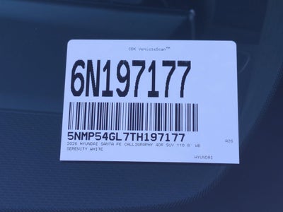 2026 Hyundai Santa Fe Calligraphy FWD