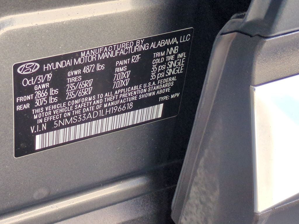 2020 Hyundai Santa Fe SEL
