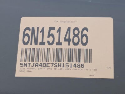 2025 Hyundai Santa Cruz SE FWD