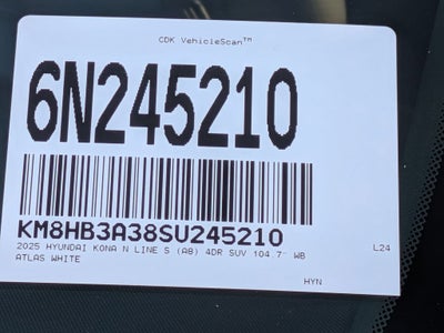 2025 Hyundai Kona N Line S