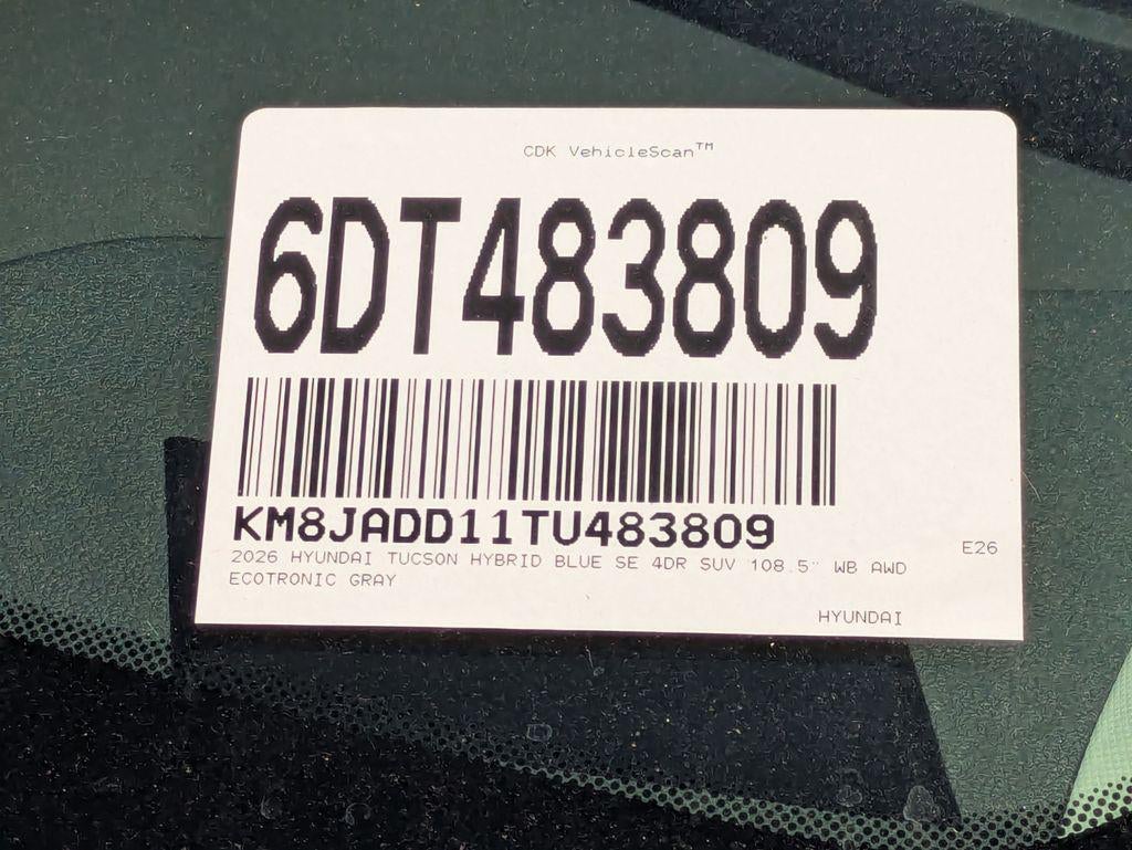 2026 Hyundai Tucson Hybrid Blue