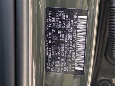 2026 Hyundai Palisade Hybrid Blue SEL 7P