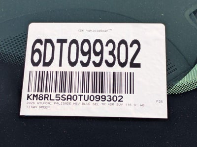 2026 Hyundai Palisade Hybrid Blue SEL 7P
