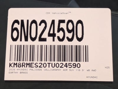 2026 Hyundai Palisade Calligraphy AWD