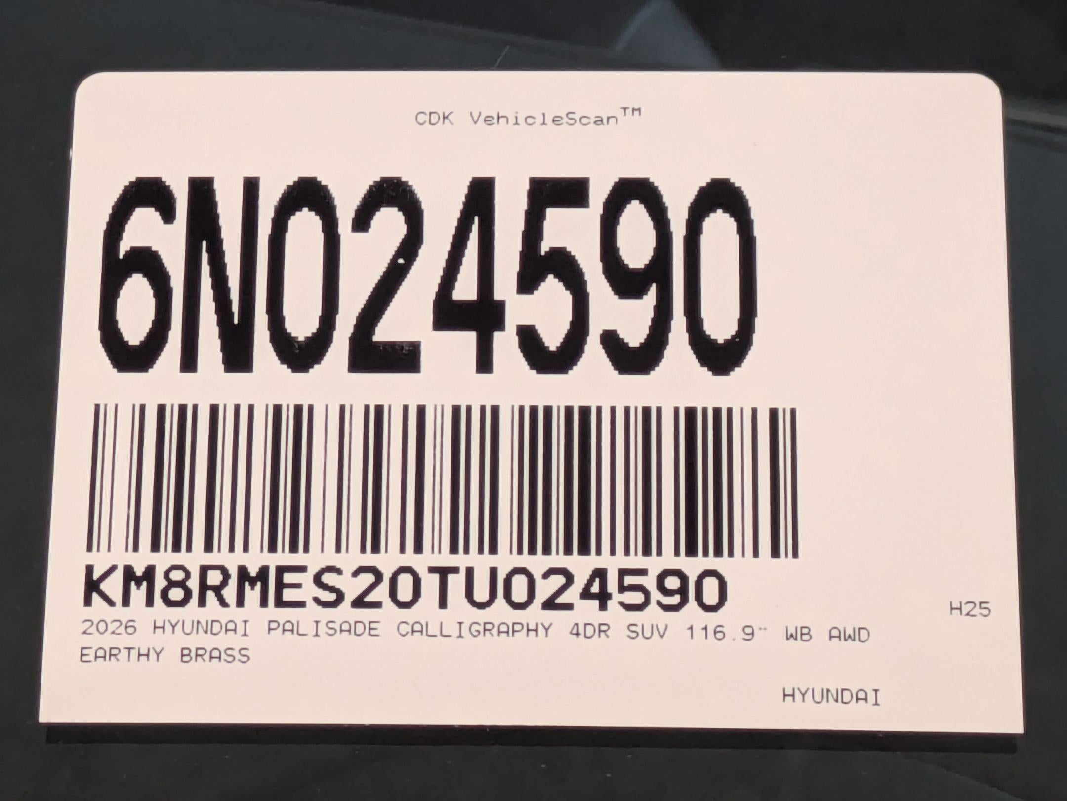 2026 Hyundai Palisade Calligraphy AWD