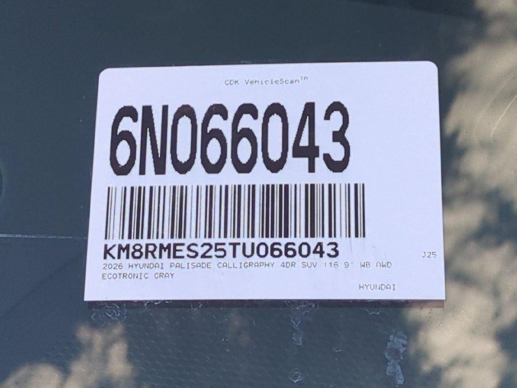 2026 Hyundai Palisade Calligraphy AWD