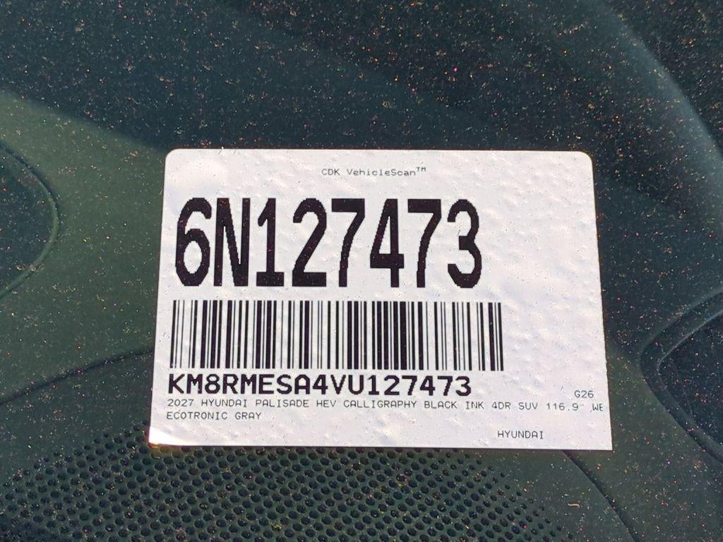 2027 Hyundai Palisade Hybrid Calligraphy Black Ink
