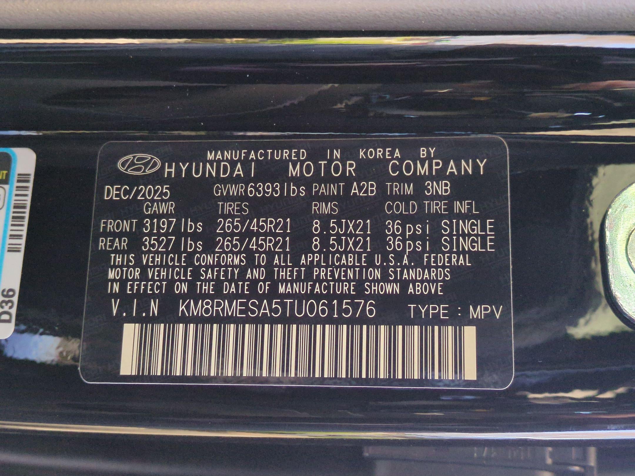 2026 Hyundai Palisade Hybrid Calligraphy