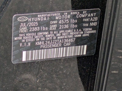2026 Hyundai Sonata Hybrid Blue