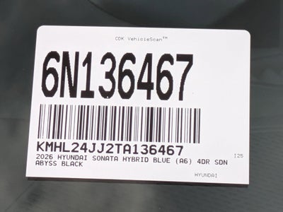 2026 Hyundai Sonata Hybrid Blue