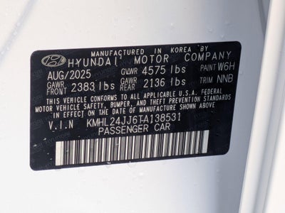 2026 Hyundai Sonata Hybrid Blue