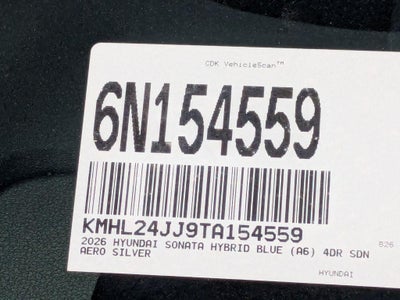 2026 Hyundai Sonata Hybrid Blue