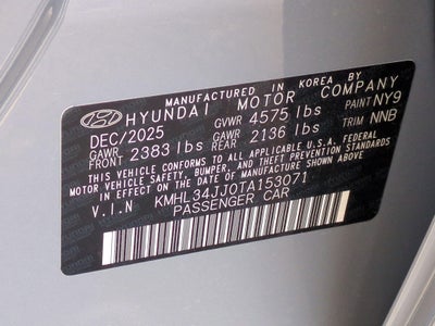 2026 Hyundai Sonata Hybrid SEL