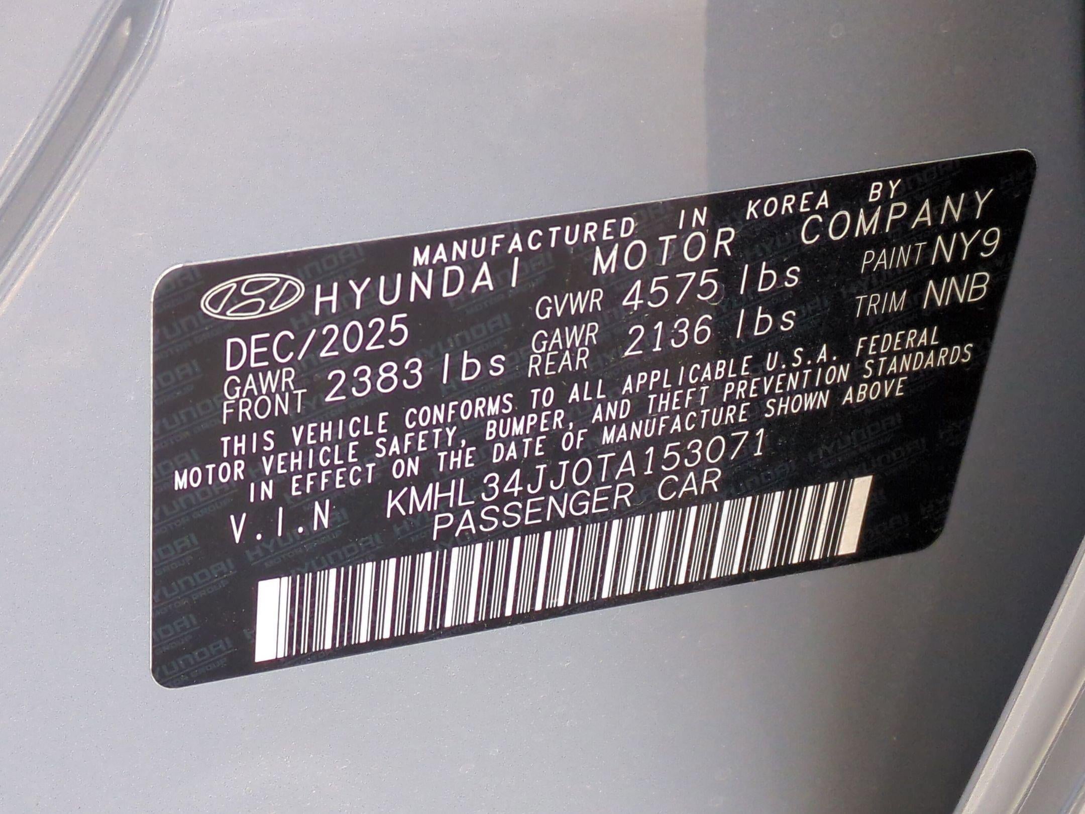 2026 Hyundai Sonata Hybrid SEL