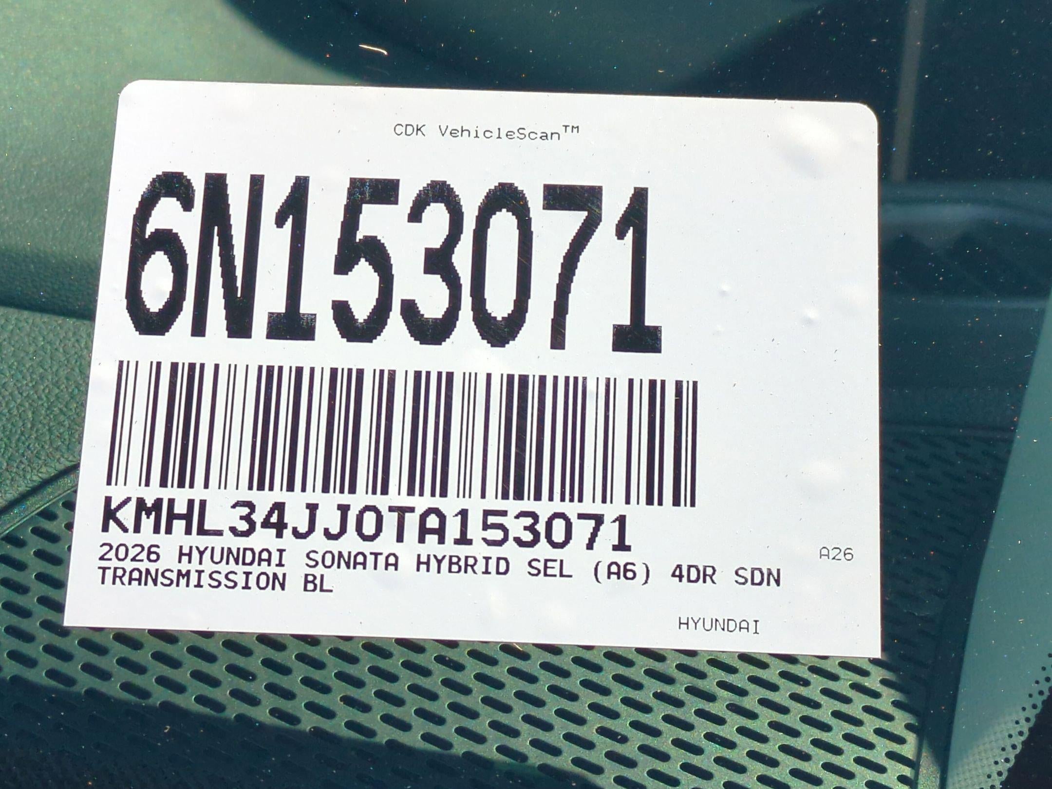 2026 Hyundai Sonata Hybrid SEL