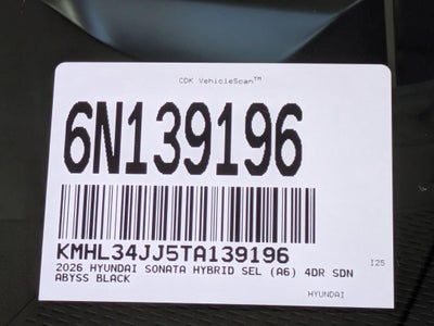 2026 Hyundai Sonata Hybrid SEL