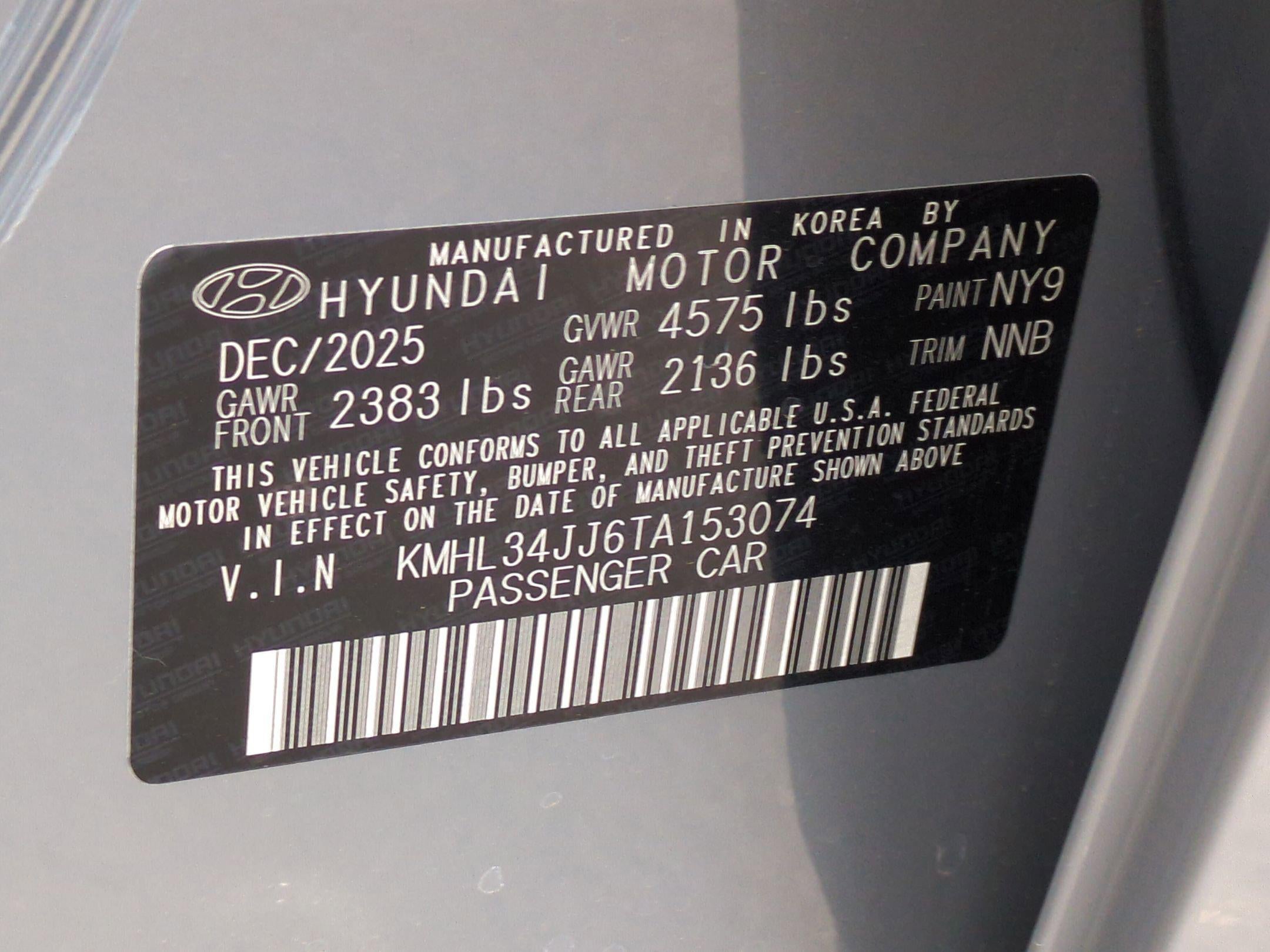 2026 Hyundai Sonata Hybrid SEL