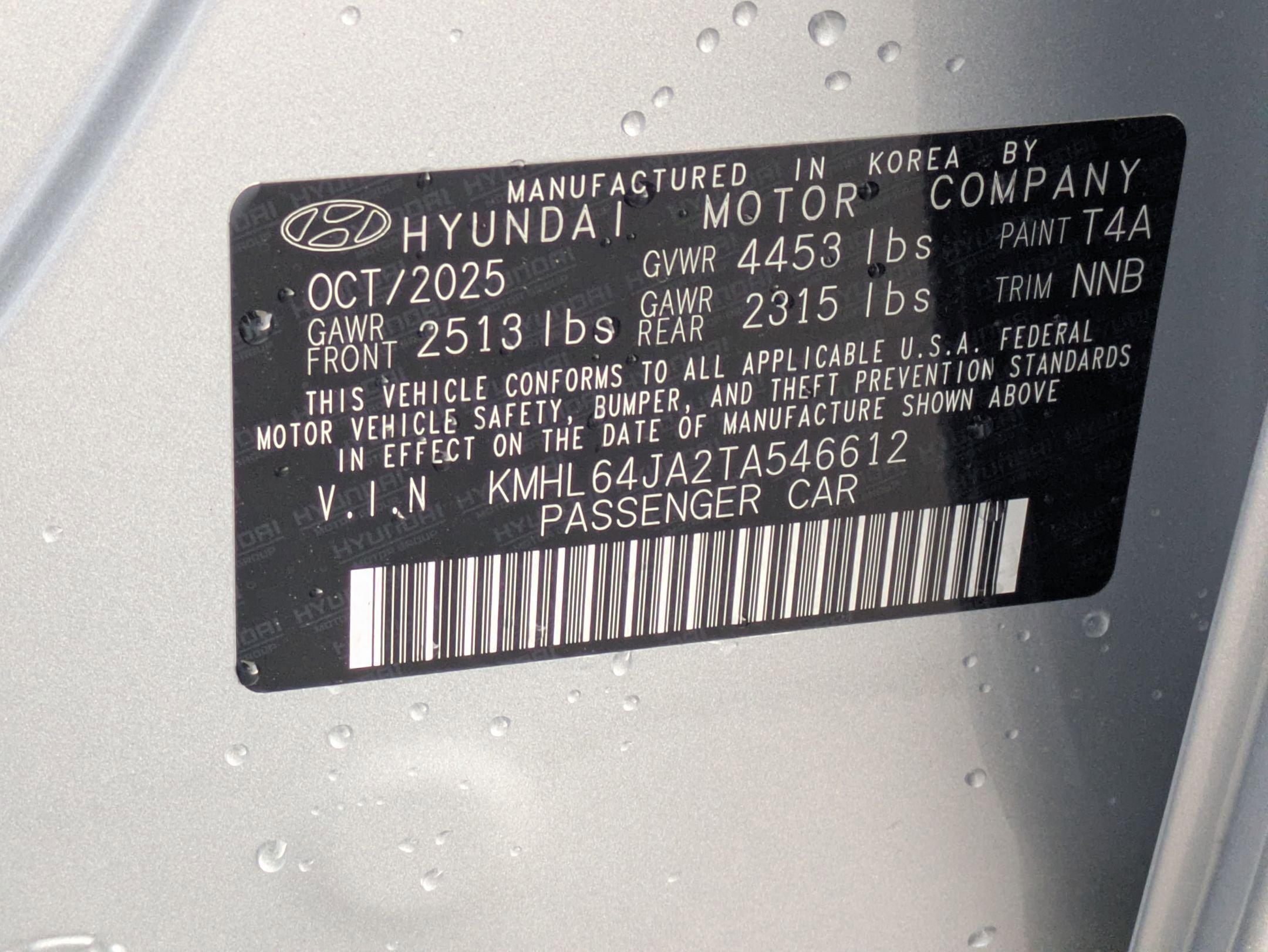 2026 Hyundai Sonata SEL Sport