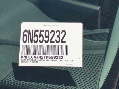 2026 Hyundai Sonata SEL Sport