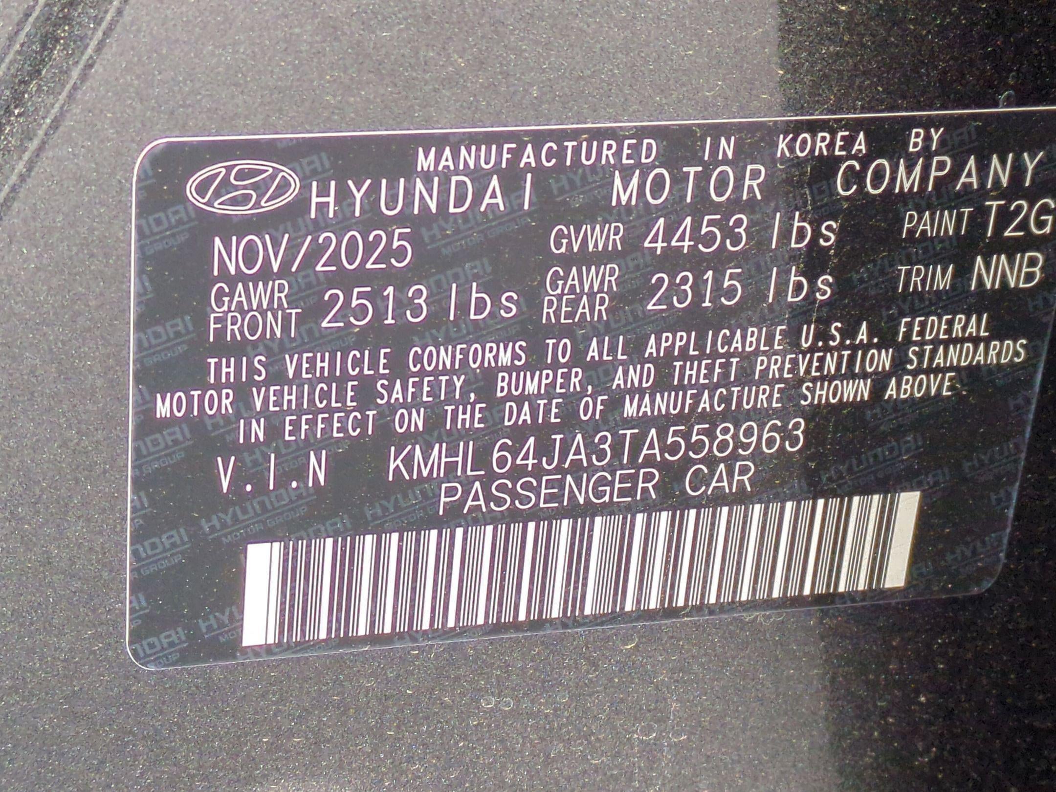 2026 Hyundai Sonata SEL Sport