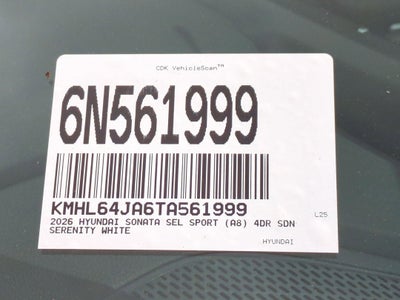 2026 Hyundai Sonata SEL Sport