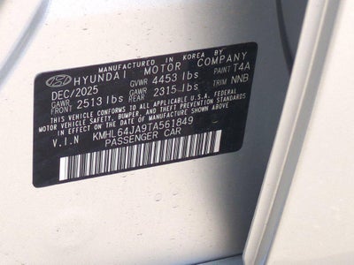 2026 Hyundai Sonata SEL Sport