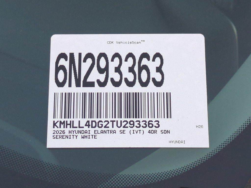 2026 Hyundai Elantra SE