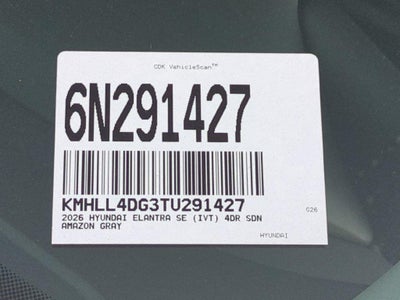2026 Hyundai Elantra SE
