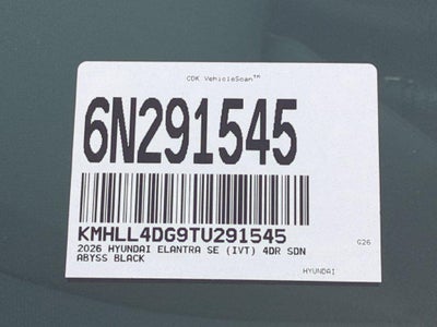 2026 Hyundai Elantra SE