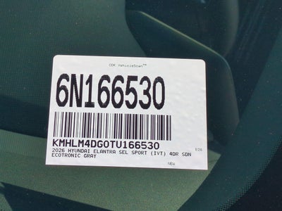 2026 Hyundai Elantra SEL Sport