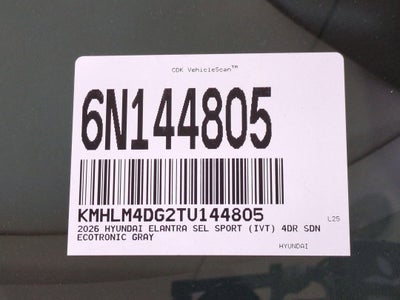 2026 Hyundai Elantra SEL Sport