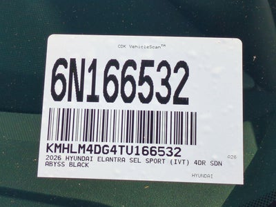 2026 Hyundai Elantra SEL Sport