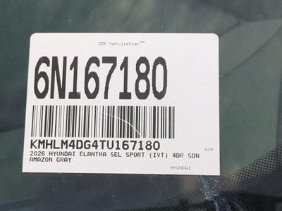 2026 Hyundai Elantra SEL Sport