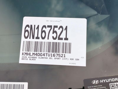 2026 Hyundai Elantra SEL Sport