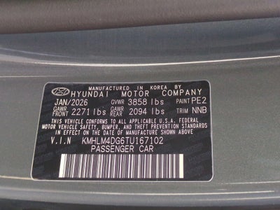 2026 Hyundai Elantra SEL Sport