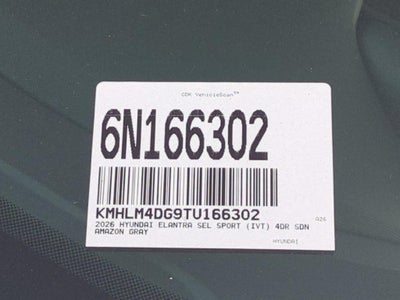 2026 Hyundai Elantra SEL Sport
