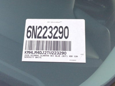 2026 Hyundai Elantra Hybrid Blue