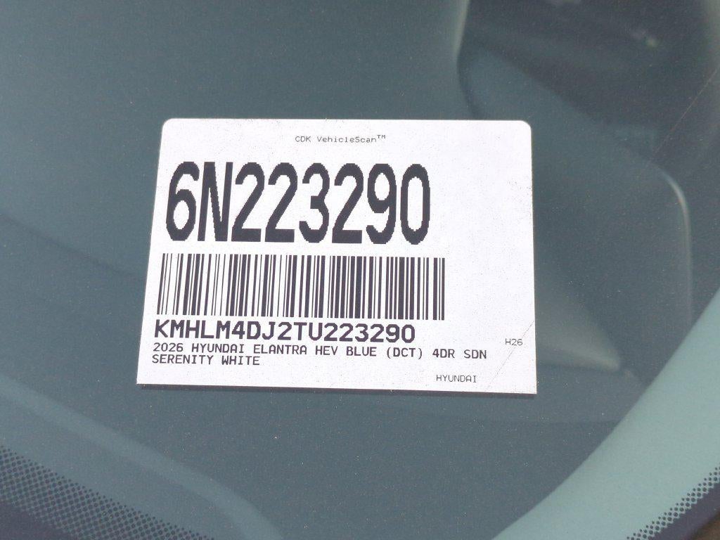 2026 Hyundai Elantra Hybrid Blue