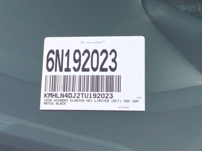 2026 Hyundai Elantra Hybrid Limited